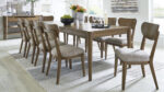 ROANHOWE DINING TABLE WITH 10 CHAIRS AND A SERVER - Image 2