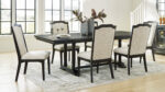 WELLTERN EXTENDABLE DINING SET WITH 6 CHAIRS - Image 3