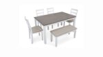 STONEHOLLOW DINING SET WITH 6 CHAIRS