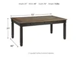 TYLER CREEK DINING SET WITH 6 CHAIRS - Image 4