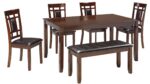 BENNOX DINING SET WITH 4 CHAIRS