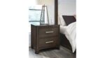 BRECKINGTON BEDROOM SET ( BED + 2 NIGHT STANDS +MIRRORED DRESSERS + CHEST OF DRAWERS )