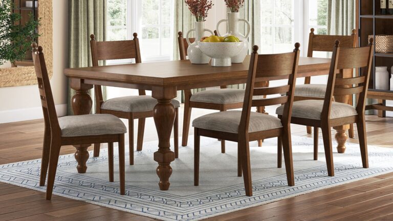 CHADWORTH RECTANGULAR DINING SET WITH 6 CHAIRS