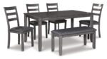 D383-325 RECT DRM TABLE SET BRIDSON (ASH)