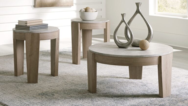 GUYSTONE OCCASIONAL TABLE SET 3PC (ASH)