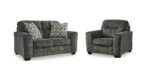 LONOKE 6 SEATER SOFA SET (ASH)