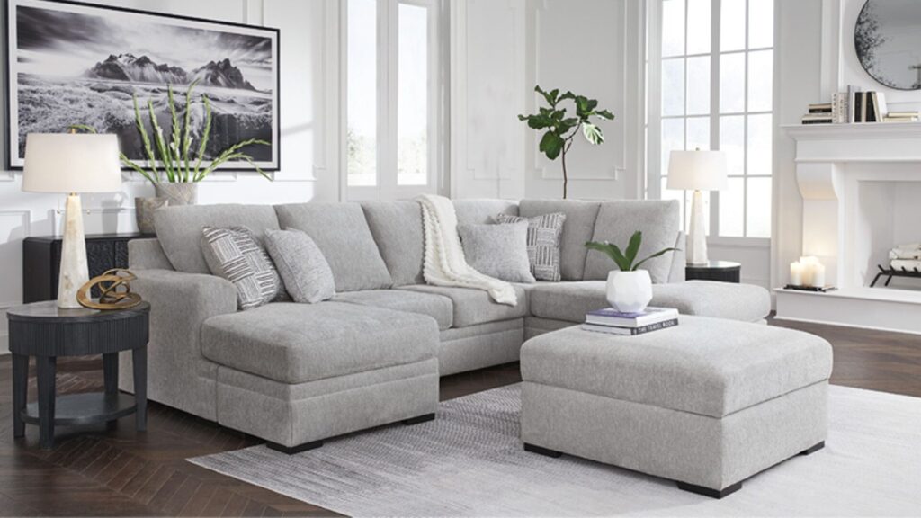 GABYLEIGH SOFA SET WITH OTTOMAN