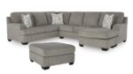 ERINSBURG SECTIONAL SOFA SET WITH OTTOMAN