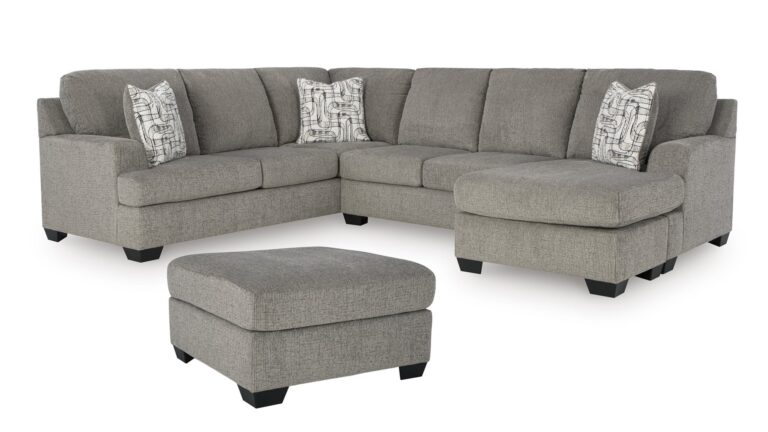 ERINSBURG SECTIONAL SOFA SET WITH OTTOMAN