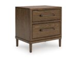 ROANHOWE BEDROOM SET (BED + 2 NIGHT STANDS +MIRRORED DRESSER +CHEST OF DRAWERS )