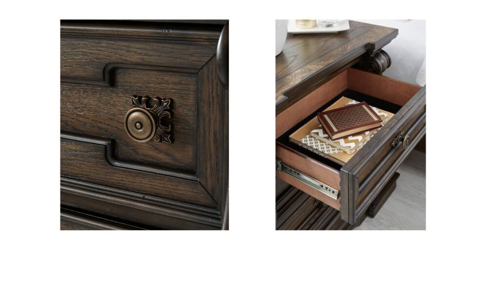 MAYLEE BEDROOM SET ( BED+ 3 NIGHT STANDS + MIRRORED DRESSER +CHEST OF DRAWERS )
