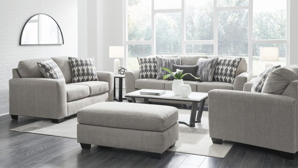 AVENAL PARK SOFA SET WITH OTTOMAN