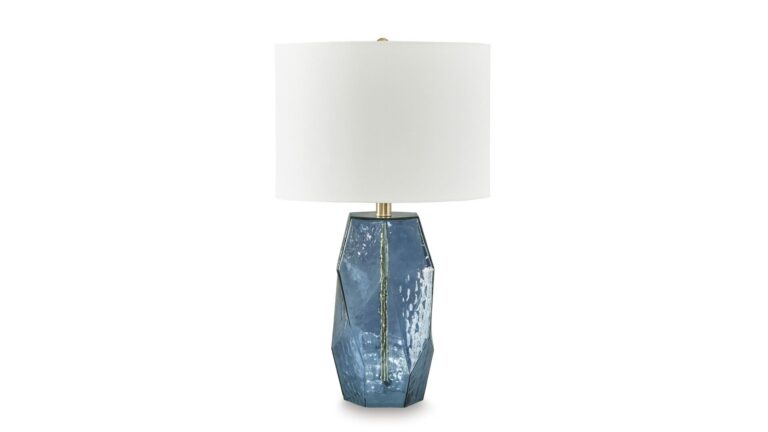 TALLOW GLASS TABLE LAMP (ASH)