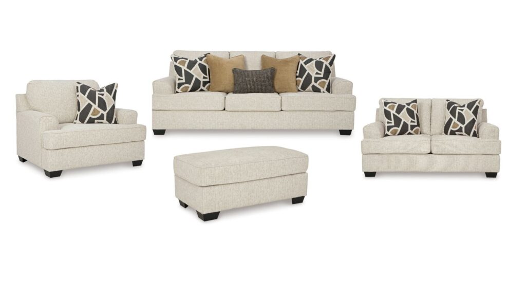 HEARTCORT SOFA SET WITH OTTOMAN (3+2+1)