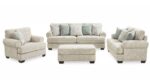MONAGHAN SOFA SET WITH OTTOMAN