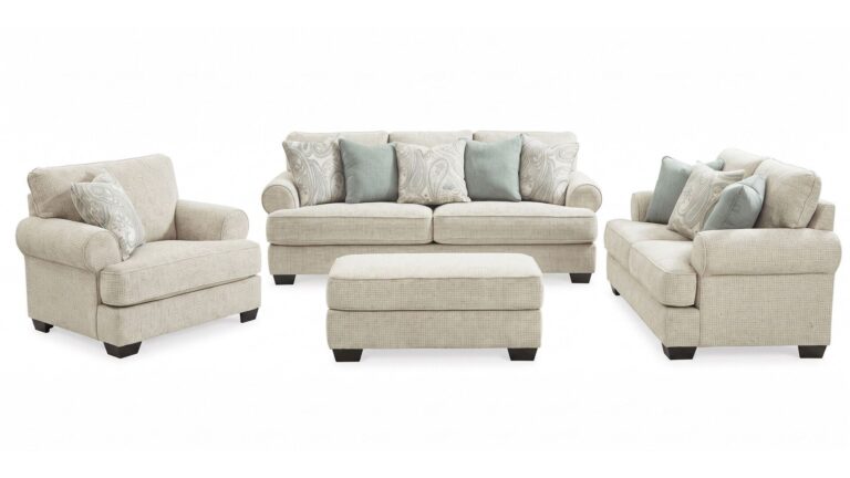 MONAGHAN SOFA SET WITH OTTOMAN
