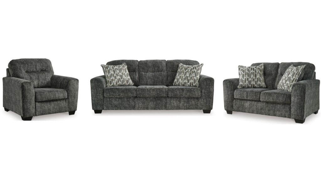 LONOKE 6 SEATER SOFA SET (ASH)