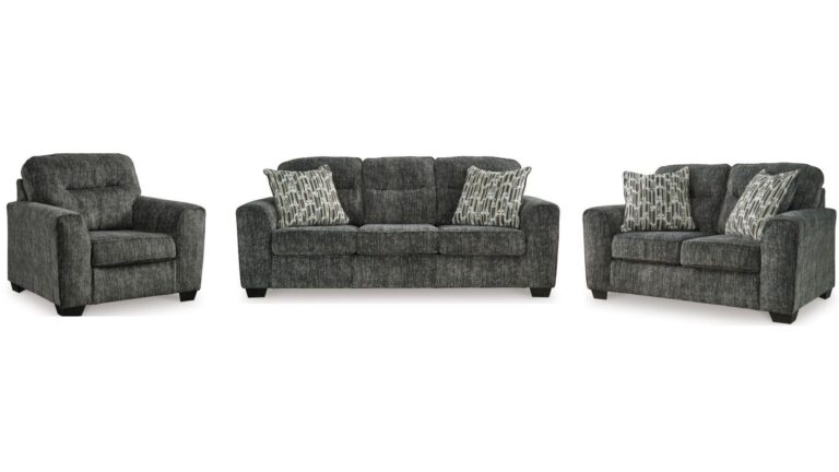 LONOKE 6 SEATER SOFA SET (ASH)