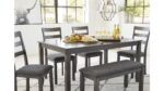 D383-325 RECT DRM TABLE SET BRIDSON (ASH)