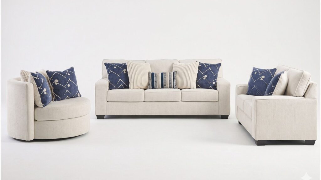 PADOVA IVORY SOFA SET