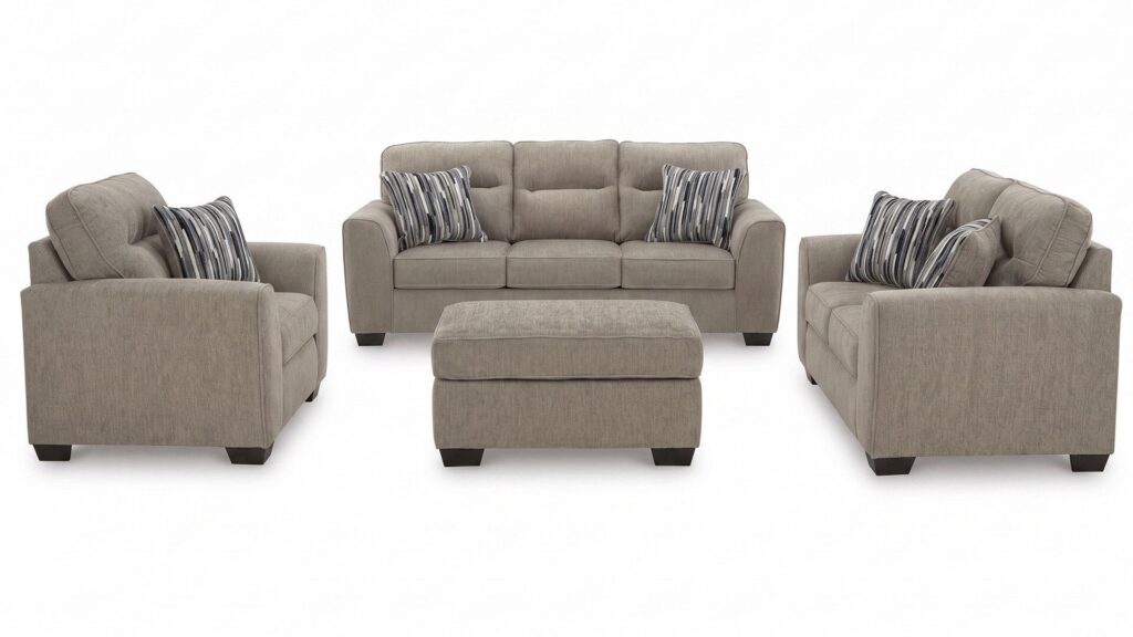 OLTEN SOFA SET WITH OTTOMAN