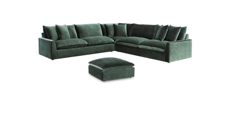 CARRIAGE VIEW SOFA SET WITH OTTOMAN