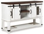 VALEBECK DINING SET WITH 6 CHAIRS