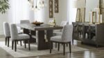 BURKHAUS DINING SUITE WITH 6 CHAIRS AND A SERVER