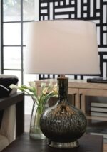 L430844 GLASS LAMP SET TENSLOW (ASH)