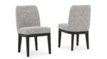 BURKHAUS DINING SUITE WITH 6 CHAIRS AND A SERVER