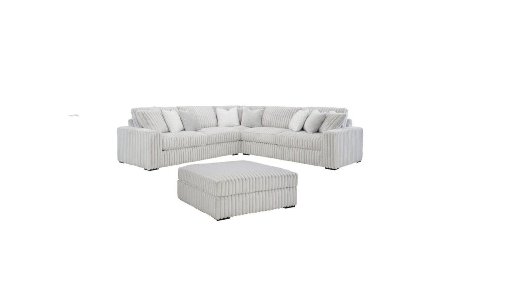 STUPENDOUS SECTIONAL SOFA SET WITH OTTOMAN