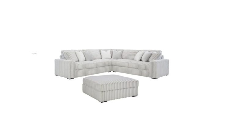 STUPENDOUS SECTIONAL SOFA SET WITH OTTOMAN