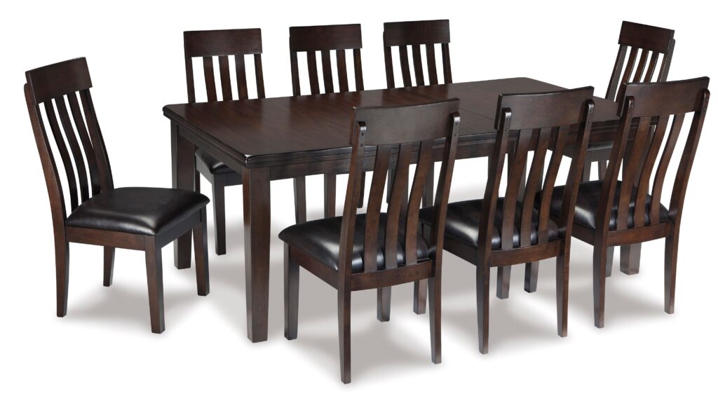 HADDIGAN DINING SET WITH 8 CHAIRS