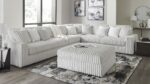 STUPENDOUS SECTIONAL SOFA SET WITH OTTOMAN