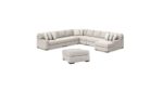 LARCE SECTIONAL SOFA SET WITH OTTOMAN