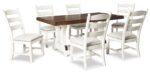 VALEBECK DINING SET WITH 6 CHAIRS