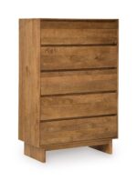 ISANTI BEDROOM SET (BED + 2 NIGHT STANDS +MIRRORED DRESSER + CHEST OF DRAWERS)