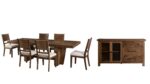 KRISTILAND DARK DINING SET WITH SERVER