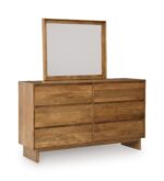 ISANTI BEDROOM SET (BED + 2 NIGHT STANDS +MIRRORED DRESSER + CHEST OF DRAWERS)