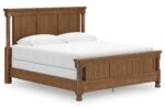 CHADWORTH BEDROOM SET( BED + 2 NIGHT STANDS+ MIRRORED DRESSER +CHEST OF DRAWERS)
